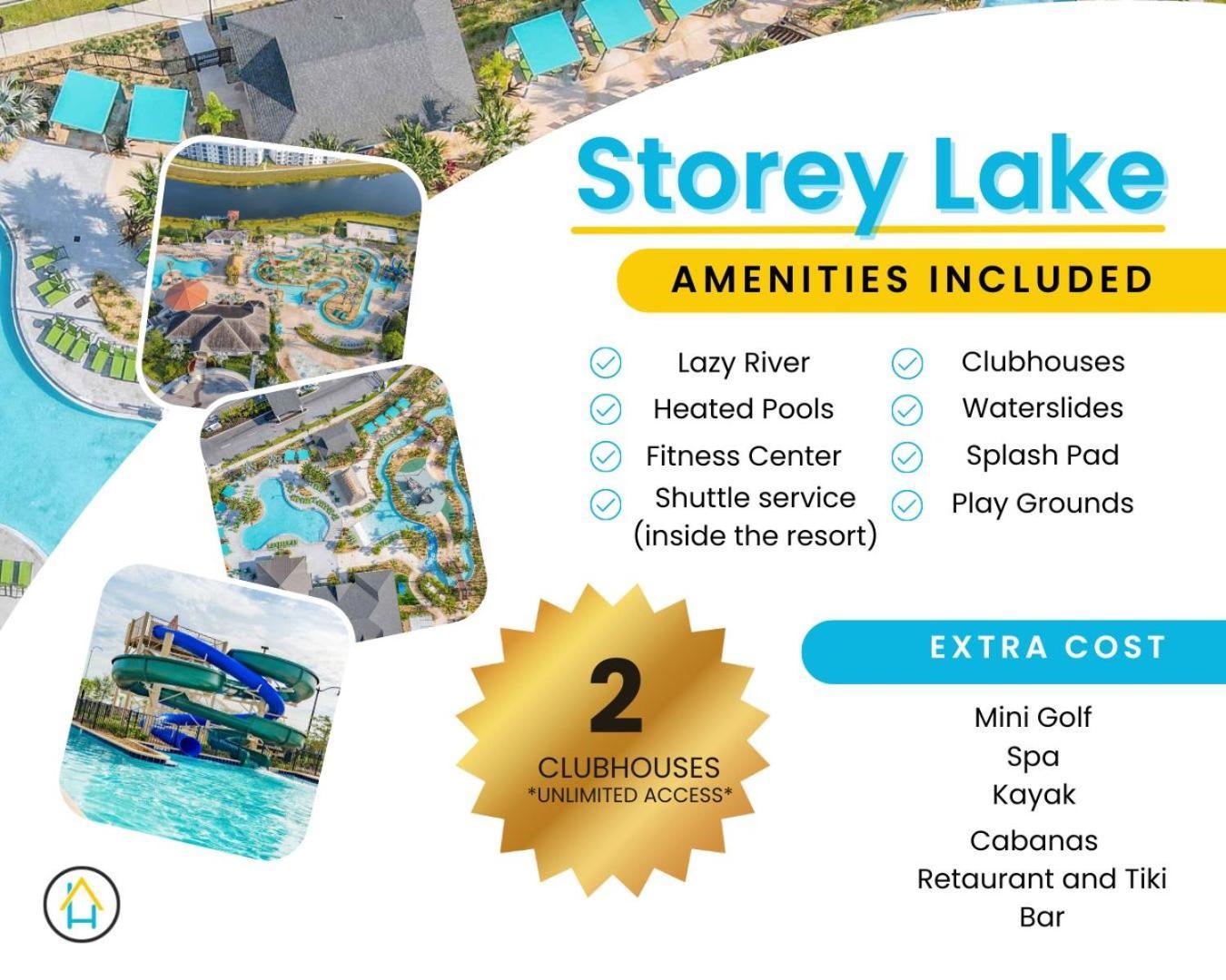 Terrific Thematic Lakeview 2B With 2 Clubhouses คิสซิมมี ภายนอก รูปภาพ
